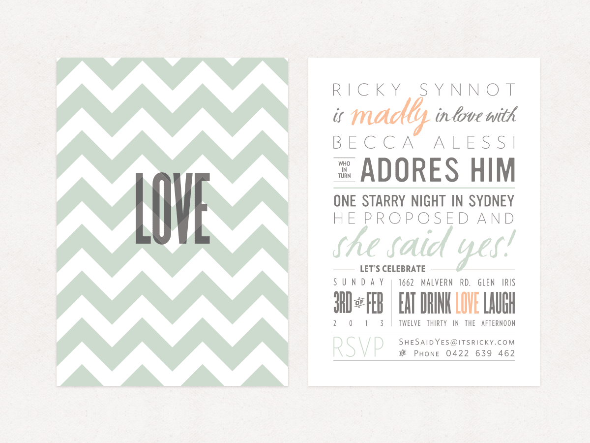 Our Engagement Party Invitations â
